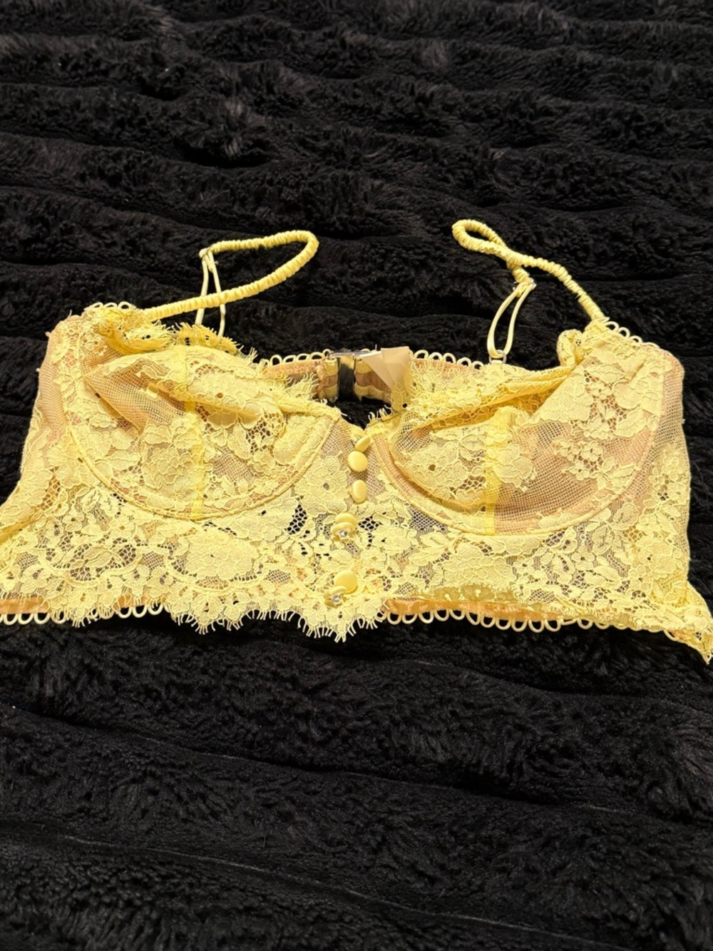 Yellow Lace Bralette